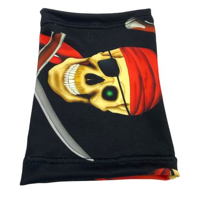 7.5" - 8" Long approx Short Picc Line Arm SLEEVE Cover for Chemo, Diabetes Freestyle Libre, Lymes Disease (Pirates)