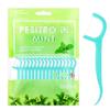 100 Pcs Dental Floss, Disposable Floss Sticks Dental, Portable Toothpicks Sticks, Interdental Cleaning Tool for Travel, Home, Office, Restaurant (Blue) view 1