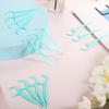 100 Pcs Dental Floss, Disposable Floss Sticks Dental, Portable Toothpicks Sticks, Interdental Cleaning Tool for Travel, Home, Office, Restaurant (Blue) view 2