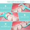 100 Pcs Dental Floss, Disposable Floss Sticks Dental, Portable Toothpicks Sticks, Interdental Cleaning Tool for Travel, Home, Office, Restaurant (Blue) view 4