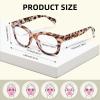 Areyeth Oversized Retro Reading Glasses for Women, Oprah Style Large Blue Light Blocking Readers(1.5X) view 2