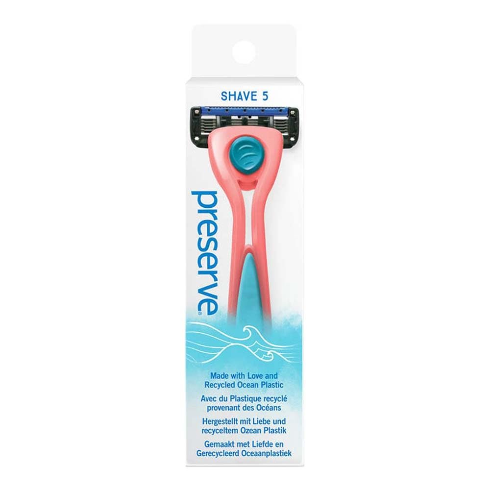 Preserve POPi Shave 5 Coral Handle 1 Handle 1 Blade