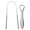 2 PCS Tongue Scraper, Metal Stainless Steel Tongue Cleaner for Oral Care, Adults and Kids, Medical-Grade Bad Breath Restores Fresh Taste, and Promotes Oral Hygiene for a Healthier Mouth view 1