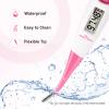 Digital Basal Body ThermometerEasy@Home BBT Thermometers for Ovulation Fertility Prediction, 1/100th Degree High Precision & Memory Recall  Supports Premom App Scan, Pink view 2