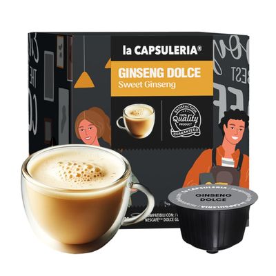 GINSENG (48 Capsules) compatible with Nescaf Dolce Gusto, 3 Boxes x 16 Pods (48 Servings Total), La Capsuleria