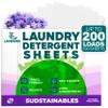 Sudstainables Sojourner Detergent Sheets (200 Refills) - Soap Detergent Strips for Environmentally Friendly Clothing, Environmentally Friendly, No Waste, Plastic-Free, Environmentally Friendly view 2