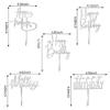 10 PCS Silver Happy Birthday Cake Topper Acrylic Cupcake Topper Birthday Supplies Decorations view 2