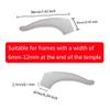 20 Pairs Glasses Anti-slip Silicone Ear Clip - Soft Comfortable Anti-slip Holder, Eye Glasses Ear Grippers Silicone Ear Hook, Eye Glass Temple Tips Sleeve Retainer for Reading Glasses (clear white) view 3