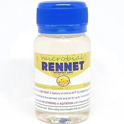 RENNET Microbial Liquid Cheese Coagulant Microset 50ml