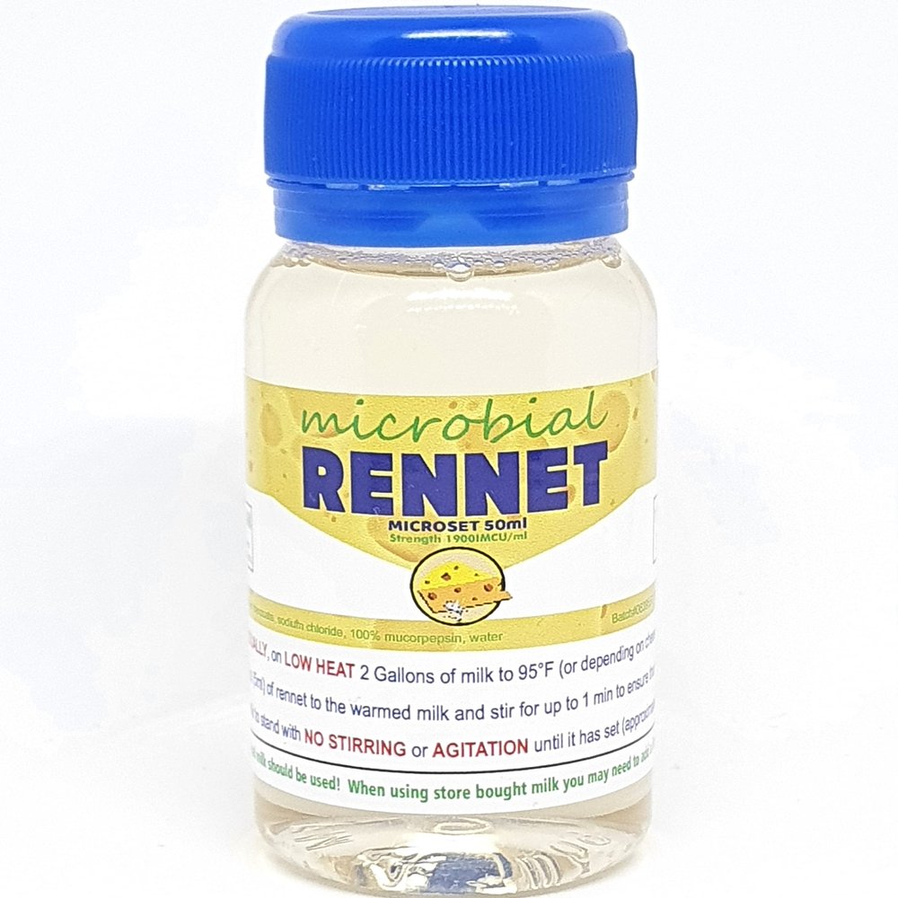 RENNET Microbial Liquid Cheese Coagulant Microset 50ml