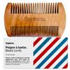 Sapiens Barbershop Men's Beard Comb  Pear Wood Comb Lightweight  Anti-Static Double Spacing Beard Comb for Beard Care and Care  Ideal for Styling Beards view 1