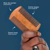 Sapiens Barbershop Men's Beard Comb  Pear Wood Comb Lightweight  Anti-Static Double Spacing Beard Comb for Beard Care and Care  Ideal for Styling Beards view 3