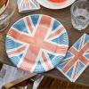 20 Great Britain Flag Union Jack Napkins Party Napkins | Pack of 20 Britannia Union Jack Paper Napkins | King Charles Coronation Party Serviettes - 33cm view 4
