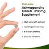 Ashwagandha KSM 66-365 (6 Months Supply) 1200mg Vegan Tablets Pure High Strength Root Extract - Ashwagandha KSM Tablets Supplement (not Capsules or Gummies) Non-GMO & UK-Made (6 Months Supply) view 2
