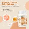 Ambrosial Vitamin B12 1000 mcg (Cyanocobalamin) & Folic Acid Tablets 500 mcg  Dual Formula in One Capsule  B12 Supplement for Women & Men Vegan, GMP Certified  60 Capsules (2 Months Supply) view 2