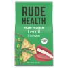 Rude Health 6 x 70g Organic Gluten-Free High-Protein Lentil Triangle Crackers, Award-Winning, Healthy & Vegan, 100% Recyclable Packaging view 1