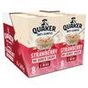 Quaker Oat So Simple Simply Strawberry Porridge Sachets 8 x 32.5g (Case of 8) view 1