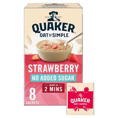 Quaker Oat So Simple Simply Strawberry Porridge Sachets 8 x 32.5 g
