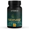 Ambrosial High Strength Curcumin Turmeric and Black Pepper Capsules - High Strength 95% Curcuminoids - Enhanced Absorption - Turmeric Tablets with Ginger - Tumeric Supplement for Joints 60 Capsules view 1