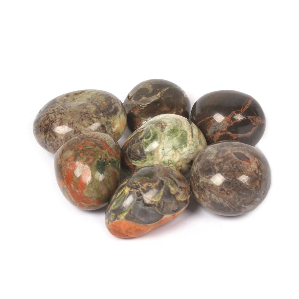 100 Grams Multi-Color Spiderweb Agate Crystal Tumbled Polished Natural Crystal Healing Pocket Stones Rock Collection