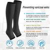 CERPITE Open Toe Compression Socks Women & Men-2 Pairs 15-20 mmHg Knee High Graduated Toeless Compression Socks (Large/X-Large, C - BLACK/BEIGE) view 4