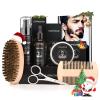 Beard Grooming Kit for Men, Beard Kit Gifts for Him, Beard Growth Kit with Beard Oil, Beard Shampoo, Beard Comb, Beard Brush, Beard Balm, Beard Scissors, Best Beard Men Gifts view 1