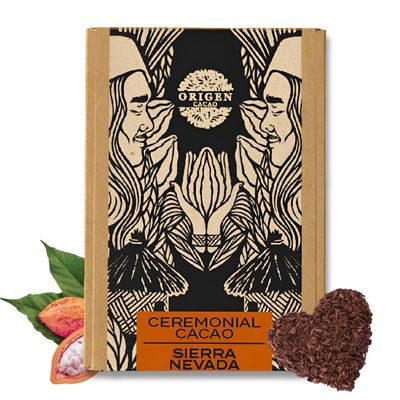Origen Ceremonial Cacao  100% Natural Ceremonial Grade Cacao  Unsweetened & Anti Oxidant Pure SuperFood  Indigenous Criollo from the Arhuaco Tribe  Vegan, Gluten-free  16 oz