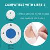 20 Pack Sensor Patches Compatible with Freestyle Libre 2 and 14 Day Blue Sensor Covers Latex-Free Black CGM Patch and Cute Pink CGM Covers with 2Pcs Soft Caps view 2