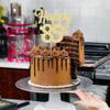 3Pcs Happy 85th Cake Topper Gold Glitter Number 85 Decorations 85th Birthday Cake Pick Decorations for Cheers to 85 Years Old 85th Birthday Wedding Anniversary Party Supplies view 4