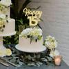 3Pcs Happy 15th Cake Toppers Gold Glitter Number 15 Cake Decorations Fifteen 15th Birthday Cake Pick Decorations for Cheers to 15 Years Old 15th Birthday Wedding Anniversary Party Supplies view 4