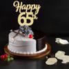 3Pcs Happy 65th Cake Topper Gold Glitter Number 65 Decorations 65th Birthday Cake Pick Decorations for Cheers to 65 Years Old 65th Birthday Wedding Anniversary Party Supplies view 4
