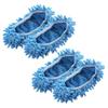 elemhome Household Mops Floor Wipes Mop Multi-Function Duster Mop Slippers Shoes Cover Soft Microfiber Foot Socks Floor Mopping Shoe Cover Clean Easy Bathroom Office Kitchen 2pairs (purple) view 1
