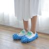 elemhome Household Mops Floor Wipes Mop Multi-Function Duster Mop Slippers Shoes Cover Soft Microfiber Foot Socks Floor Mopping Shoe Cover Clean Easy Bathroom Office Kitchen 2pairs (purple) view 3
