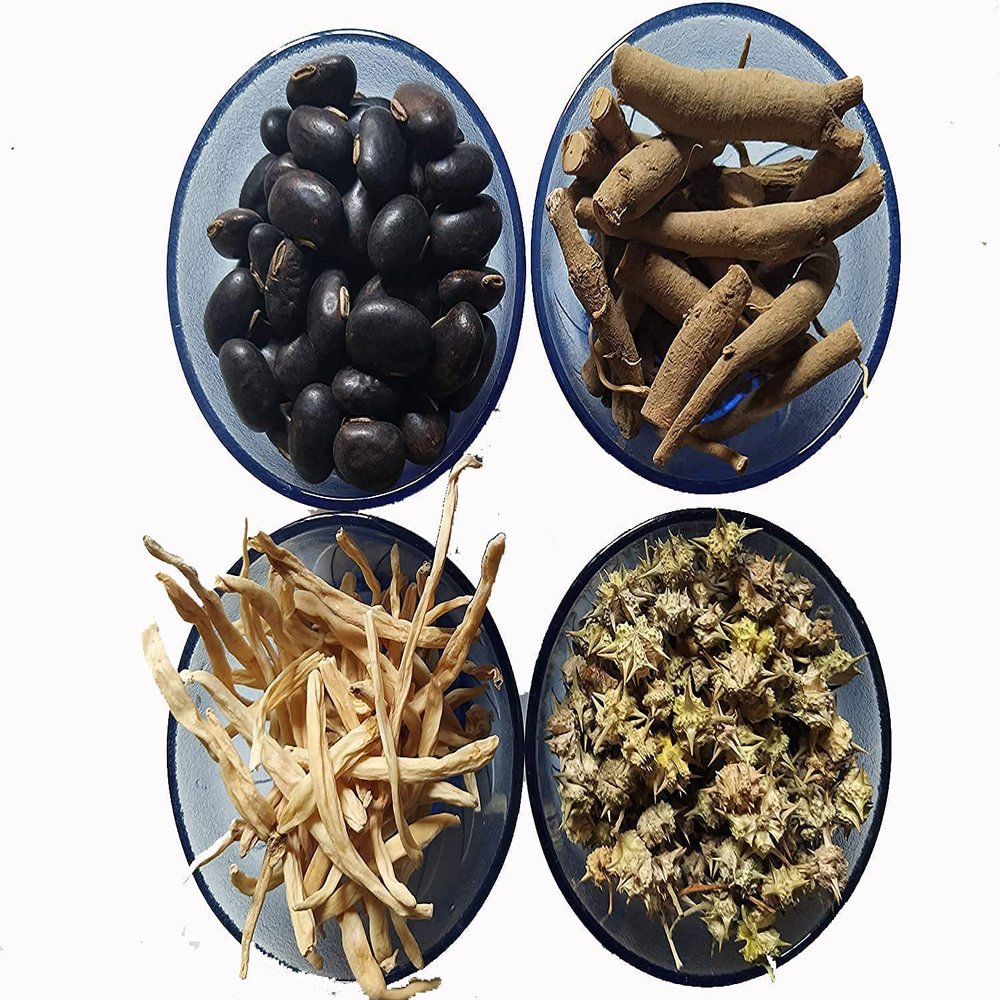 Ashwagandha Safed Musli Gorkhu Kaunch Beej Pack of 4 100 g Each