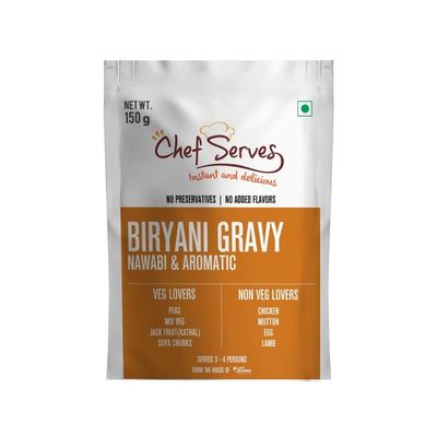 Chef Serves Biryani Gravy, 150 gm