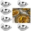 AuraHome Balti Dish Karahi Kadai Stainless Steel Dishes with Handles Indian Curry Night Set Curry & Indian Cuisine for a More Authentic Dining Experience (Deluxe 26cm X 1 Pack) view 3