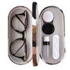 Amaliy Contact Lens Case with Mirror Tweezers Remover, 2 in 1 Double Eyeglass Case, Portable Glasses Case for Travel view 1