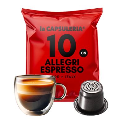 ALLEGRI coffee, espresso (100 Capsules) compatible with Nespresso - (La Capsuleria)