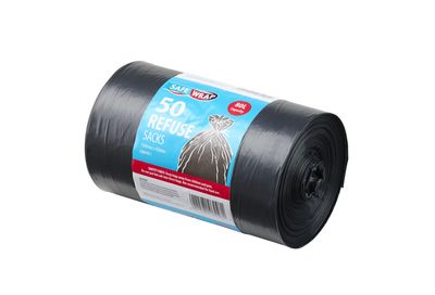 Safe Wrap 50 Refuse Sacks 80 L Capacity