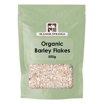 Organic Barley Flakes 500g by Manor Springs Organic