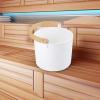 Sauna Bucket Set 7 L Sauna Bucket Aluminium Sauna Bucket Set with Long Handle, Sauna Bucket Finland Made of Aluminium view 2