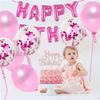 AHAORAY Happy Birthday Cake Topper - Rose Gold Glitter Happy Birthday Cake Bunting Decor - Birthday Party Cake Decoration Supplies, for Photo Booth Props view 4