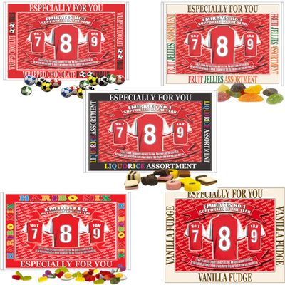 Gooners Football Shirt Gift Boxed Sweets