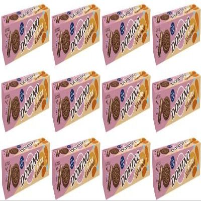 Fazer Domino Salty Caramel Biscuits 12 Boxes of 175g 74.4oz
