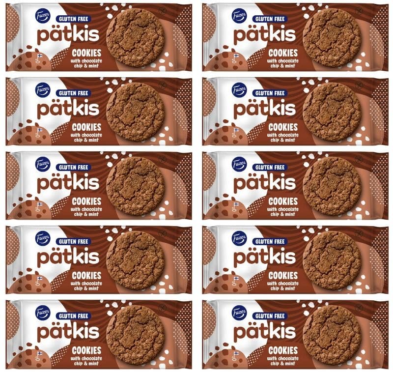 Fazer Patkis Glutenfree Cookies 10 Packs of 140g 49oz