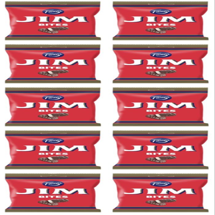 Fazer Jim Bites Chocolate 10 Packs of 94g 33oz
