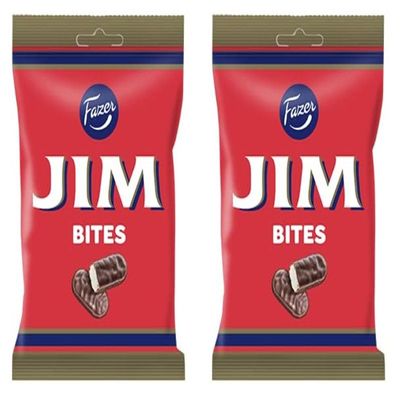 Fazer Jim Bites Chocolate 2 Packs of 94g 6.6oz