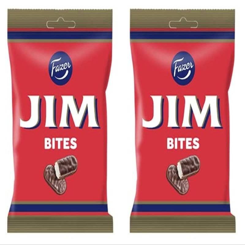 Fazer Jim Bites Chocolate 2 Packs of 94g 6.6oz