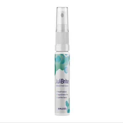 Julibrite All Natural Brite & Fresh Breath Spray with Essential Oils | Fights Bad Breath | Fresh Mint | 30ML