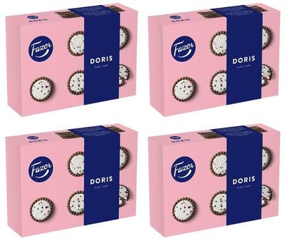 Fazer Doris Truffle Biscuits 4 Boxes of 250g 35.2oz